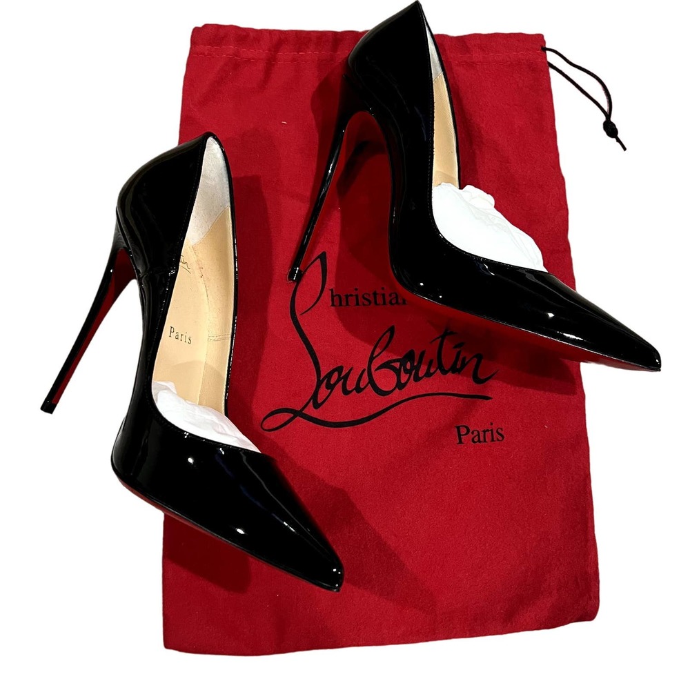 Christian Louboutin Black Patent Leather Heels